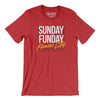 Sunday Funday Kansas City Men/Unisex T-Shirt-Heather Red-Allegiant Goods Co. Vintage Sports Apparel