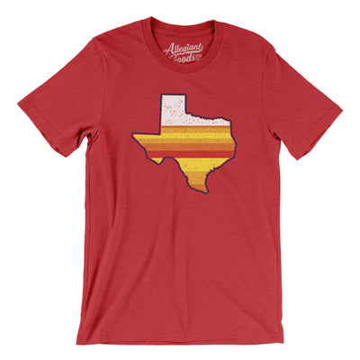 Houston Baseball Men/Unisex T-Shirt-Heather Red-Allegiant Goods Co. Vintage Sports Apparel