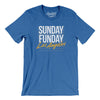 Sunday Funday Los Angeles Men/Unisex T-Shirt-Heather True Royal-Allegiant Goods Co. Vintage Sports Apparel