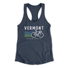 Vermont Cycling Women's Racerback Tank-Indigo-Allegiant Goods Co. Vintage Sports Apparel