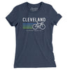 Cleveland Cycling Women's T-Shirt-Indigo-Allegiant Goods Co. Vintage Sports Apparel
