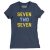 St. Pete 727 Women's T-Shirt-Indigo-Allegiant Goods Co. Vintage Sports Apparel