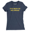 I've Been To Delaware Women's T-Shirt-Indigo-Allegiant Goods Co. Vintage Sports Apparel