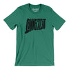 Connecticut State Shape Text Men/Unisex T-Shirt-Kelly-Allegiant Goods Co. Vintage Sports Apparel