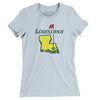 Louisiana Golf Women's T-Shirt-Light Blue-Allegiant Goods Co. Vintage Sports Apparel