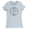 Wyoming State Quarter Women's T-Shirt-Light Blue-Allegiant Goods Co. Vintage Sports Apparel