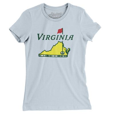 Virginia Golf Women's T-Shirt-Light Blue-Allegiant Goods Co. Vintage Sports Apparel