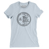 New Hampshire State Quarter Women's T-Shirt-Light Blue-Allegiant Goods Co. Vintage Sports Apparel