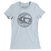 North Dakota State Quarter Women's T-Shirt-Light Blue-Allegiant Goods Co. Vintage Sports Apparel