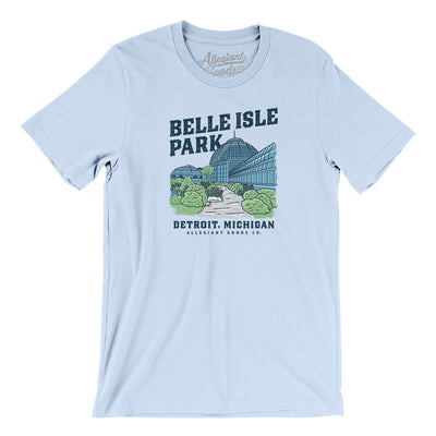 Belle Isle Park Men/Unisex T-Shirt-Light Blue-Allegiant Goods Co. Vintage Sports Apparel