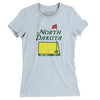 North Dakota Golf Women's T-Shirt-Light Blue-Allegiant Goods Co. Vintage Sports Apparel
