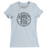 Vermont State Quarter Women's T-Shirt-Light Blue-Allegiant Goods Co. Vintage Sports Apparel