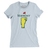 Vermont Golf Women's T-Shirt-Light Blue-Allegiant Goods Co. Vintage Sports Apparel