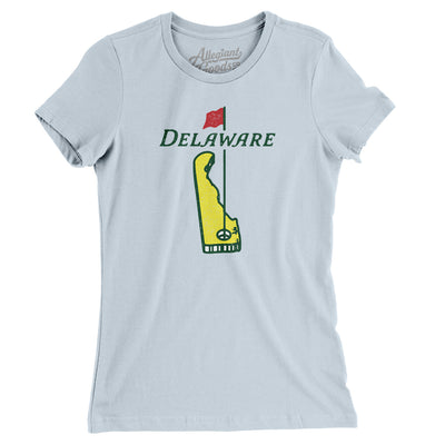 Delaware Golf Women's T-Shirt-Light Blue-Allegiant Goods Co. Vintage Sports Apparel