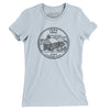 Iowa State Quarter Women's T-Shirt-Light Blue-Allegiant Goods Co. Vintage Sports Apparel