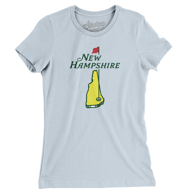 New Hampshire Golf Women's T-Shirt-Light Blue-Allegiant Goods Co. Vintage Sports Apparel