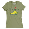 Virginia Golf Women's T-Shirt-Light Olive-Allegiant Goods Co. Vintage Sports Apparel