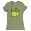 Iowa Golf Women's T-Shirt-Light Olive-Allegiant Goods Co. Vintage Sports Apparel