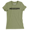 Mississippi Military Stencil Women's T-Shirt-Light Olive-Allegiant Goods Co. Vintage Sports Apparel