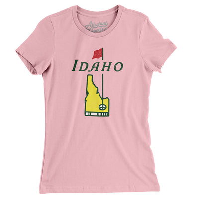 Idaho Golf Women's T-Shirt-Light Pink-Allegiant Goods Co. Vintage Sports Apparel