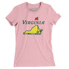 Virginia Golf Women's T-Shirt-Light Pink-Allegiant Goods Co. Vintage Sports Apparel
