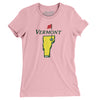 Vermont Golf Women's T-Shirt-Light Pink-Allegiant Goods Co. Vintage Sports Apparel