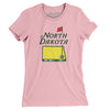 North Dakota Golf Women's T-Shirt-Light Pink-Allegiant Goods Co. Vintage Sports Apparel