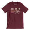 Atlanta Cycling Men/Unisex T-Shirt-Maroon-Allegiant Goods Co. Vintage Sports Apparel
