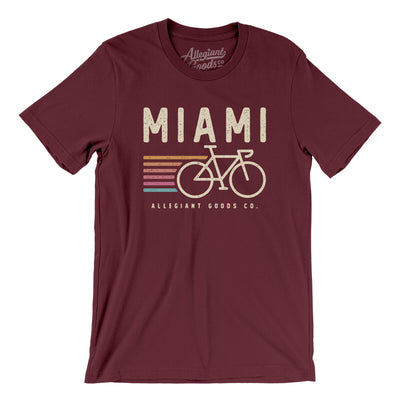 Miami Cycling Men/Unisex T-Shirt-Maroon-Allegiant Goods Co. Vintage Sports Apparel