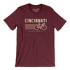 Cincinnati Cycling Men/Unisex T-Shirt-Maroon-Allegiant Goods Co. Vintage Sports Apparel