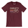 Charlotte Cycling Men/Unisex T-Shirt-Maroon-Allegiant Goods Co. Vintage Sports Apparel