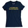 I've Been To South Dakota Women's T-Shirt-Midnight Navy-Allegiant Goods Co. Vintage Sports Apparel