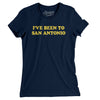 I've Been To San Antonio Women's T-Shirt-Midnight Navy-Allegiant Goods Co. Vintage Sports Apparel
