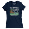 Gas Works Park Women's T-Shirt-Midnight Navy-Allegiant Goods Co. Vintage Sports Apparel