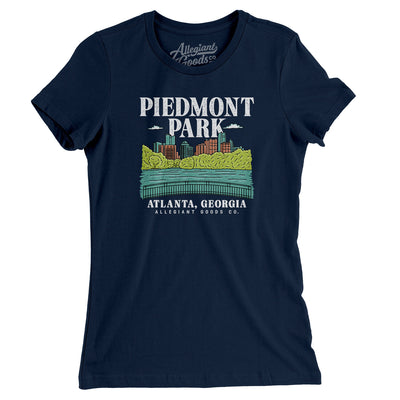 Piedmont Park Women's T-Shirt-Midnight Navy-Allegiant Goods Co. Vintage Sports Apparel