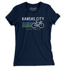 Kansas City Cycling Women's T-Shirt-Midnight Navy-Allegiant Goods Co. Vintage Sports Apparel