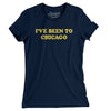 I've Been To Chicago Women's T-Shirt-Midnight Navy-Allegiant Goods Co. Vintage Sports Apparel
