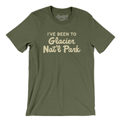 I've Been To Glacier National Park Men/Unisex T-Shirt-Military Green-Allegiant Goods Co. Vintage Sports Apparel