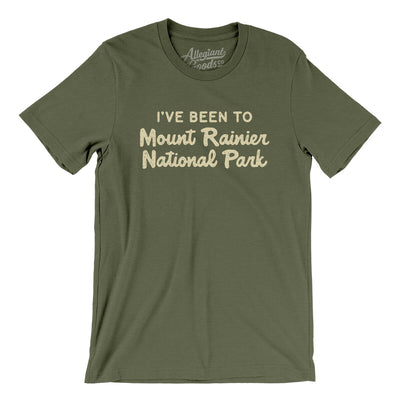 I've Been To Mount Rainier National Park Men/Unisex T-Shirt-Military Green-Allegiant Goods Co. Vintage Sports Apparel