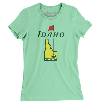 Idaho Golf Women's T-Shirt-Mint-Allegiant Goods Co. Vintage Sports Apparel