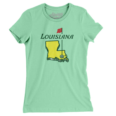Louisiana Golf Women's T-Shirt-Mint-Allegiant Goods Co. Vintage Sports Apparel