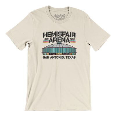 Hemisfair Arena Men/Unisex T-Shirt-Natural-Allegiant Goods Co. Vintage Sports Apparel