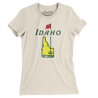 Idaho Golf Women's T-Shirt-Natural-Allegiant Goods Co. Vintage Sports Apparel