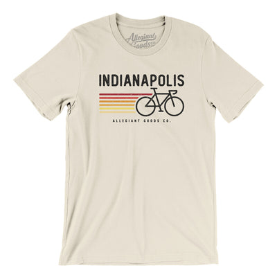 Indianapolis Cycling Men/Unisex T-Shirt-Natural-Allegiant Goods Co. Vintage Sports Apparel