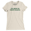 I've Been To North Dakota Women's T-Shirt-Natural-Allegiant Goods Co. Vintage Sports Apparel