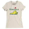 Virginia Golf Women's T-Shirt-Natural-Allegiant Goods Co. Vintage Sports Apparel