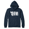 Montana State Shape Text Hoodie-Navy Blue-Allegiant Goods Co. Vintage Sports Apparel