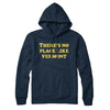 There's No Place Like Vermont Hoodie-Navy Blue-Allegiant Goods Co. Vintage Sports Apparel
