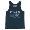 Atlanta Cycling Men/Unisex Tank Top-Navy-Allegiant Goods Co. Vintage Sports Apparel