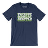 Victory Monday Seattle Men/Unisex T-Shirt-Navy-Allegiant Goods Co. Vintage Sports Apparel